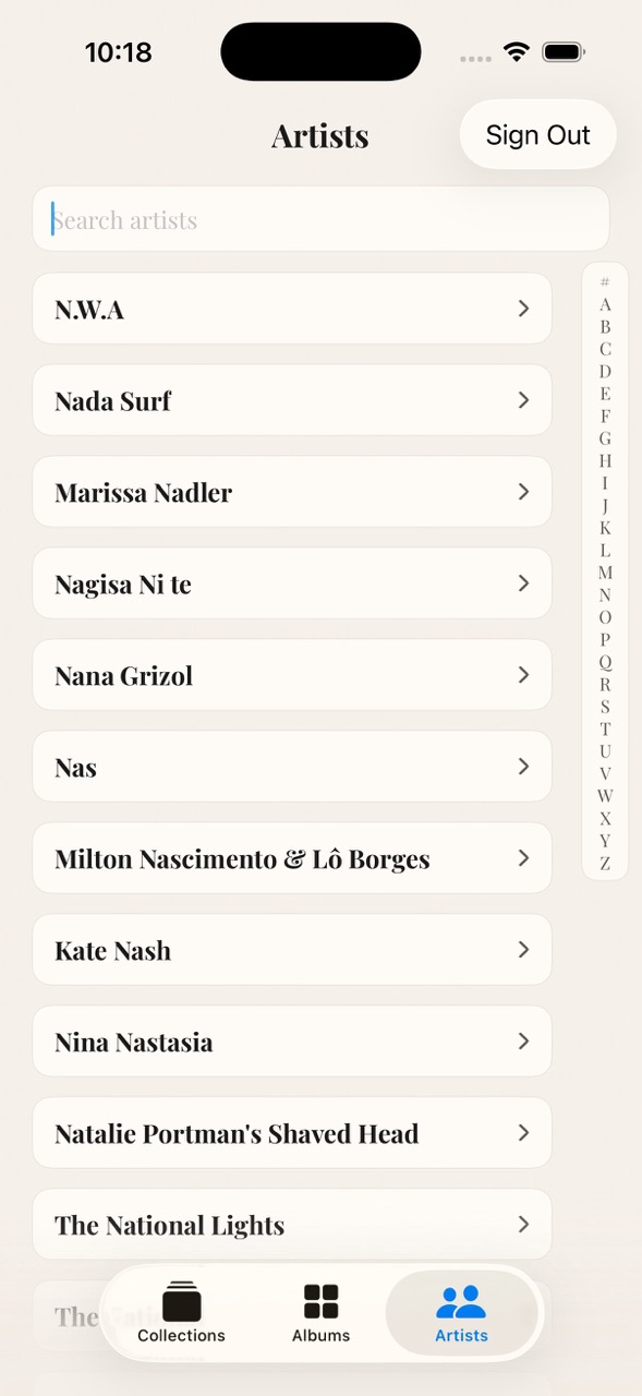 The new artists view